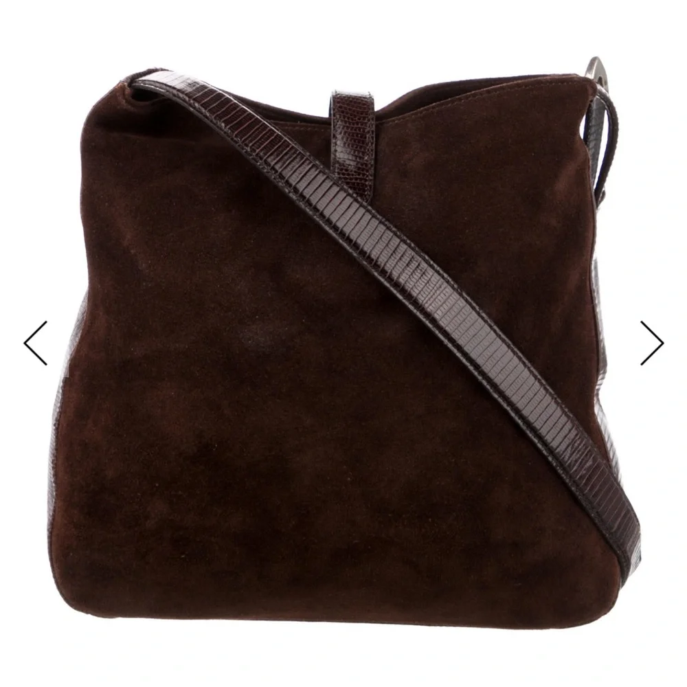 Ralph Lauren Chocolate Suede Bag - Picture 3 of 13